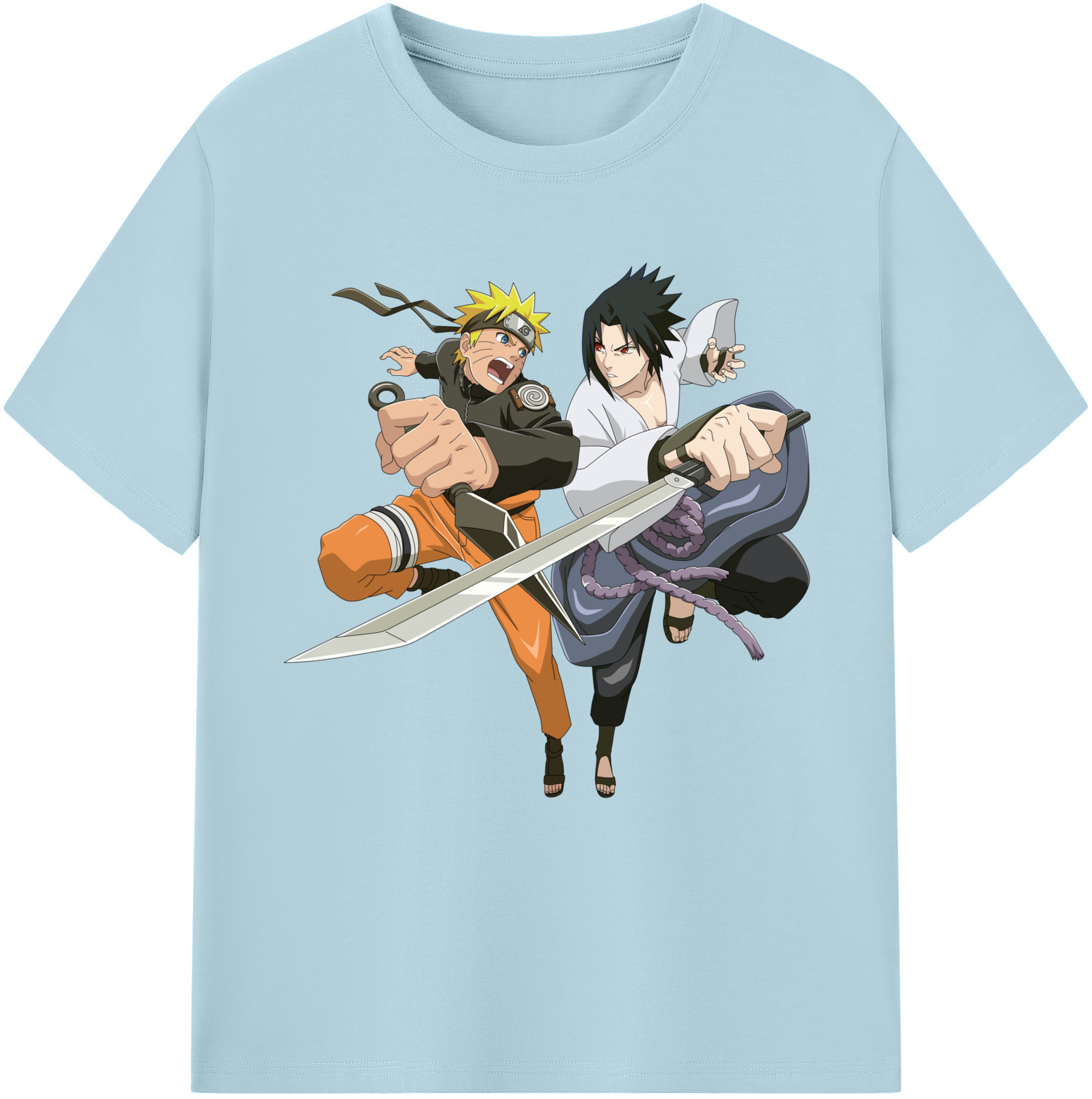 （画像用） NARUTO -ナルト- うずまき ナルト Uzumaki Naruto 綿100％半袖Tシャツ（フロントプリント）
